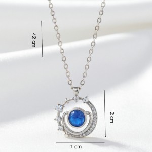 Zarif Beyaz Renk Çiçek Kolye, Gold Zincirli | Günlük ve Özel Günler İçin