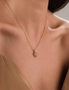 Zirkon Taşlı Rose Renk Bayan Kolye,Işıltılı ve Şık Kadın Takı Zirkon Taşlı Rose Renk Bayan Kolye,Işıltılı ve Şık Kadın Takı