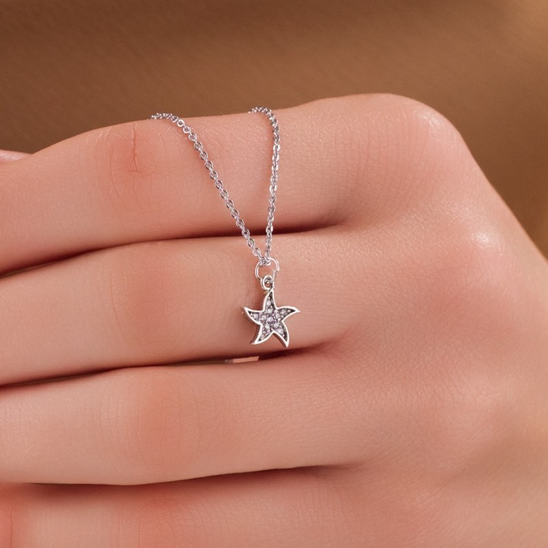 Minimalist Tasarım Zirkon Taşlı Deniz Yıldızı Gümüş Kaplama Kolye, Kararmaz, Şık ve Zarif Tasarım Minimalist Tasarım Zirkon Taşlı Deniz Yıldızı Gümüş Kaplama Kolye, Kararmaz, Şık ve Zarif Tasarım