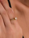 Kadın Gold Renk Tektaş Yüzük-18 Numara, 19 mm İç Çap, Taşlı Zarif Model Kadın Gold Renk Tektaş Yüzük-18 Numara, 19 mm İç Çap, Taşlı Zarif Model