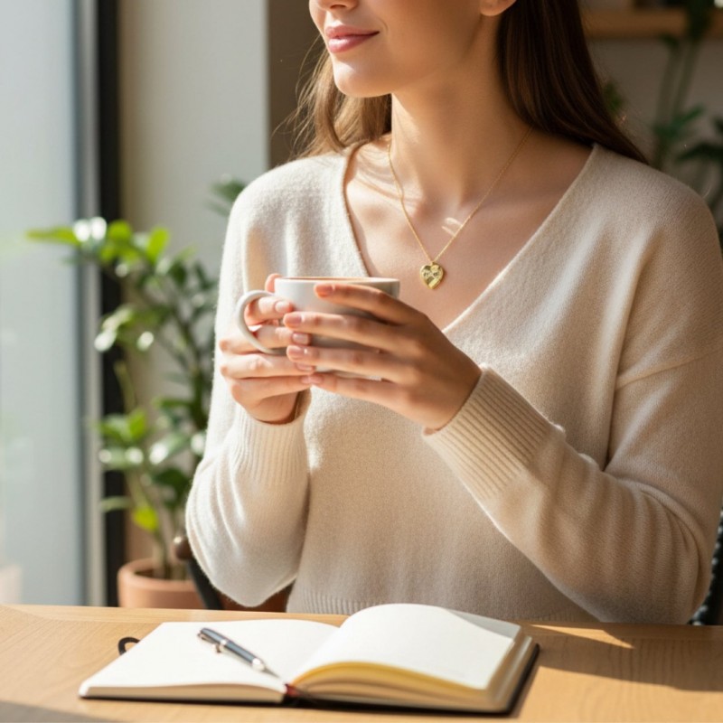 Kadın Gold Çelik Kolye - Sevgiliye Hediye Zirkon Taşlı Kalp ve Sonsuzluk Kolye Kadın Gold Çelik Kolye - Sevgiliye Hediye Zirkon Taşlı Kalp ve Sonsuzluk Kolye
