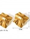 Vintage Görünümlü Geometrik Küpe - Büyük Boy Statement Gold Küpe Vintage Görünümlü Geometrik Küpe - Büyük Boy Statement Gold Küpe