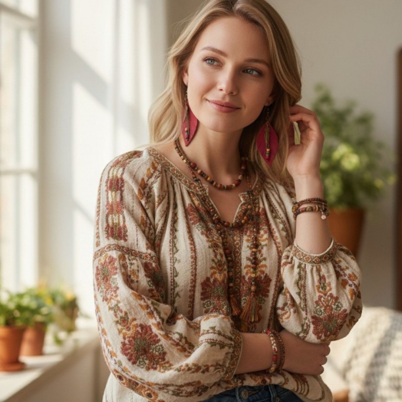 Bordo Hakiki Deri Yaprak Formlu Etnik Küpe - Antik Sarı Kararmaz Alerji Yapmaz Bohem Takı Bordo Hakiki Deri Yaprak Formlu Etnik Küpe - Antik Sarı Kararmaz Alerji Yapmaz Bohem Takı