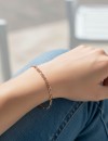 Rose Renk Zincir Bileklik - Minimalist Zarif Tasarım Rose Renk Zincir Bileklik - Minimalist Zarif Tasarım