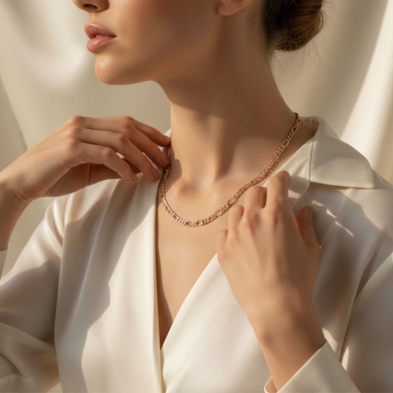El Yapımı Nazar Boncuklu Kolye - Rose Gold Çelik Zincir Şans Kolyesi El Yapımı Nazar Boncuklu Kolye - Rose Gold Çelik Zincir Şans Kolyesi