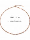 El Yapımı Nazar Boncuklu Kolye - Rose Gold Çelik Zincir Şans Kolyesi El Yapımı Nazar Boncuklu Kolye - Rose Gold Çelik Zincir Şans Kolyesi