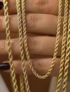 3mm Unisex Burgu Halat Zincir Kolye Gold Kaplama 60 cm 3mm Unisex Burgu Halat Zincir Kolye Gold Kaplama 60 cm