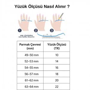 Sade ve Şık Zirkon Taşlı Çelik Yüzük | Gold Renk-19 mm İç Çap