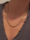 3mm Unisex Burgu Halat Zincir Kolye Gold Kaplama 60 cm 3mm Unisex Burgu Halat Zincir Kolye Gold Kaplama 60 cm