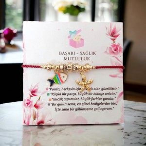  El Yapımı Charm Bileklik - Asansörlü Kordon ile Şık ve Dayanıklı Tasarım - Bordo Renk