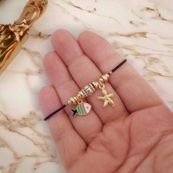 Pandora Tarzı Charm Bayan Bileklik – Kararma Yapmayan, Şık ve Ayarlanabilir Tasarım - Siyah Renk Pandora Tarzı Charm Bayan Bileklik – Kararma Yapmayan, Şık ve Ayarlanabilir Tasarım - Siyah Renk