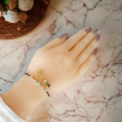 Pandora Tarzı Charm Bayan Bileklik – Kararma Yapmayan, Şık ve Ayarlanabilir Tasarım - Siyah Renk Pandora Tarzı Charm Bayan Bileklik – Kararma Yapmayan, Şık ve Ayarlanabilir Tasarım - Siyah Renk