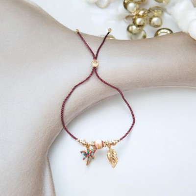 Ayarlanabilir İp Kordon Yusufcuk Charmlı Bileklik – Kararmaz & Şık Tasarım