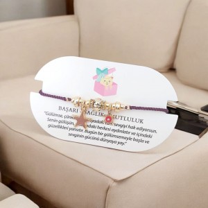 Yıldız ve Kaplunbağa Detaylı Charm Mürdüm Renk Ayarlanabilir Kordon Bileklik – Kararmaz & Şık Tasarım Yıldız ve Kaplunbağa Detaylı Charm Mürdüm Renk Ayarlanabilir Kordon Bileklik – Kararmaz & Şık Tasarım