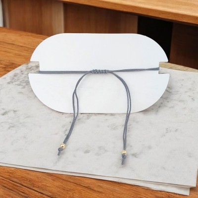 Kilim Deseni Örgü Miyuki Boncuk Bileklik – Ayarlanabilir Makrome Örgü | Beyaz Renk