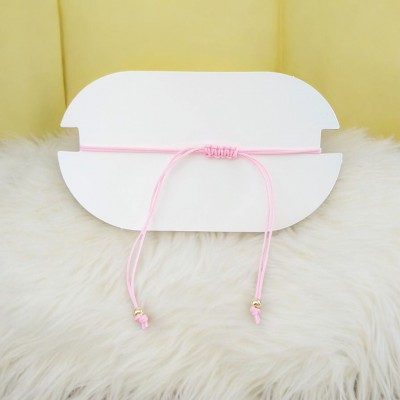 Kilim Deseni Örgü Miyuki Boncuk Bileklik – Ayarlanabilir Makrome Örgü | Pembe Renk