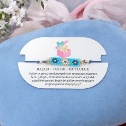 Nazar Boncuklu Miyuki Boncuk Bileklik – Şık ve Modern Tasarım | Mavi Renk 