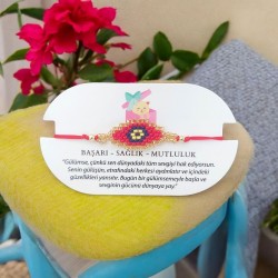 Miyuki Boncuk Nazarlı Tasarım Bileklik – Şık ve Modern Tasarım | Kırmızı Renk 