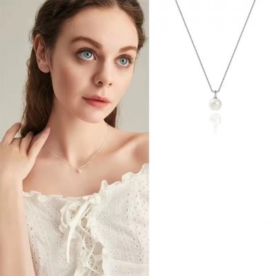 Gümüş Kaplama İnci Kolye – Şık ve Zarif Tasarım, Kararmaz Antialaerjik 