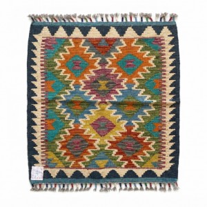 Sabahlarınıza Doğal Sıcaklık Katan Dokunuş: Kök Boya %100 Yün El Dokuma Kilim (84 x 65 cm)
