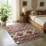 %100 Yün Kök Boya El Dokuma Kilim - Dünyada Tek / Özel Tasarım Otantik Motifli (124 x 87 cm)