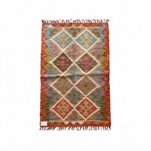Kişiye Özel Koleksiyon Parçası: Kök Boya %100 Yün El Dokuma Otantik Kilim (121 x 78 cm)