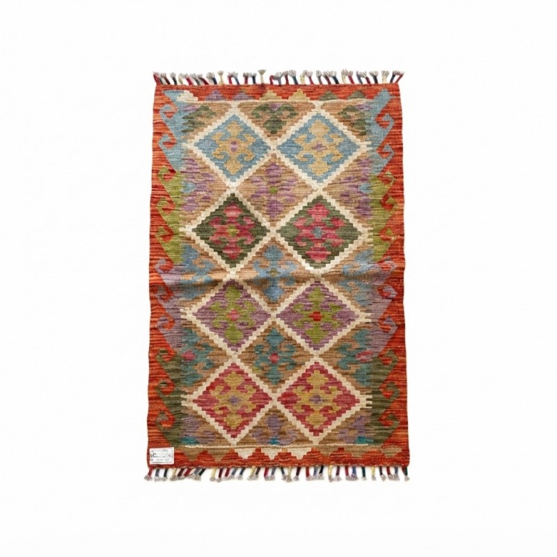 Kişiye Özel Koleksiyon Parçası: Kök Boya %100 Yün El Dokuma Otantik Kilim (121 x 78 cm)