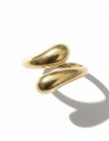 Ayarlanabilir Tasarım Yüzük - Gold Renk Antialerjik Çelik, Modern Kadın Takısı