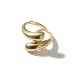 Ayarlanabilir Tasarım Yüzük - Gold Renk Antialerjik Çelik, Modern Kadın Takısı Ayarlanabilir Tasarım Yüzük - Gold Renk Antialerjik Çelik, Modern Kadın Takısı