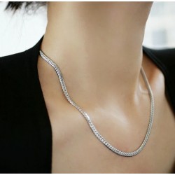 Paslanmaz Çelik Unisex İtalyan Zincir Kolye, İtalyan Zincir Kolye