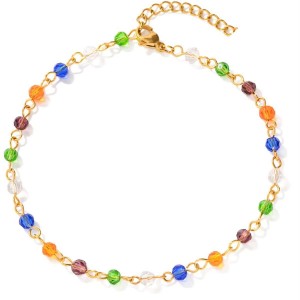 Renkli Kristal Boncuk Halhal Renkli Kristal Boncuk Halhal