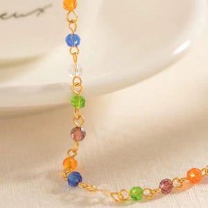 Renkli Kristal Boncuk Halhal Renkli Kristal Boncuk Halhal