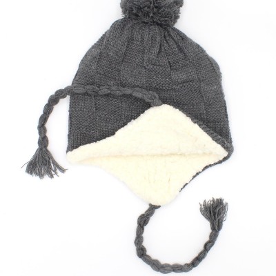 3-5 Yaş Erkek Çocuklar İçin Ponponlu Kulaklı Bere - Sevimli ve Sıcak Kış Aksesuarı
