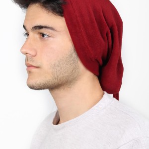 Erkek Polar Boyunluk & Bere Bordo Erkek Polar Boyunluk & Bere Bordo