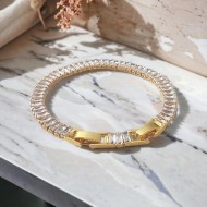 Gold Kaplama Kararmaz Çelik Su Yolu Bileklik - Zarif ve Kararmaz Takı