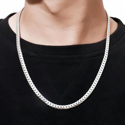 Paslanmaz Çelik Unisex İtalyan Zincir Kolye - Modern ve Şık Tasarım - 55 cm Uuznluk Paslanmaz Çelik Unisex İtalyan Zincir Kolye - Modern ve Şık Tasarım - 55 cm Uuznluk