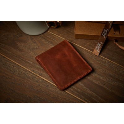 Hakiki Deri Erkek Cüzdanı Tarçın Rengi | Özel Gravür İmkanı