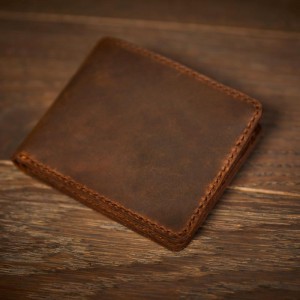 Hakiki Deriden El Yapımı Kahverengi Erkek Cüzdanı | Kişiye Özel Gravür Seçeneği 