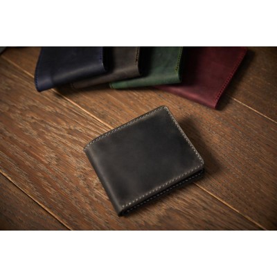 Hakiki Deriden El Yapımı Gri Erkek Cüzdanı | Kişiye Özel Gravür Seçeneği 