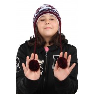 Sevimli Ponponlu Kulaklı Bere - Çocuklarınızın Kışın Vazgeçilmezi