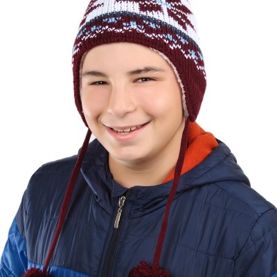 Sevimli Ponponlu Kulaklı Bere - Çocuklarınızın Kışın Vazgeçilmezi