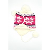 Yumuşak Kürklü Ponponlu Kulaklı Bere - 3-5 Yaş Kız Çocukları İçin Sevimli Kışlık Aksesuar