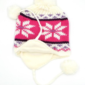 Yumuşak Kürklü Ponponlu Kulaklı Bere - 3-5 Yaş Kız Çocukları İçin Sevimli Kışlık Aksesuar Yumuşak Kürklü Ponponlu Kulaklı Bere - 3-5 Yaş Kız Çocukları İçin Sevimli Kışlık Aksesuar