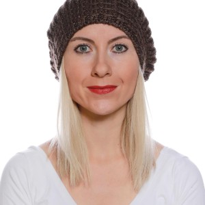 Lüx Ponponlu Bayan Kahverengi Bere Lüx Ponponlu Bayan Kahverengi Bere