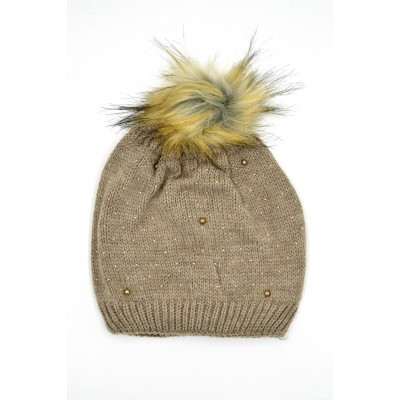 Ponponlu Taşlı Bayan Bere - Şıklığı ve Sıcaklığı Buluşturan Kış Aksesuarı – Kahve Ponponlu Taşlı Bayan Bere - Şıklığı ve Sıcaklığı Buluşturan Kış Aksesuarı – Kahve