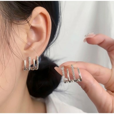 Modern Tasarım Çelik Küpe | Kararmaz - Antialerjik