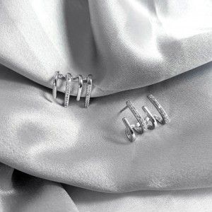 Modern Tasarım Çelik Küpe | Kararmaz - Antialerjik Modern Tasarım Çelik Küpe | Kararmaz - Antialerjik