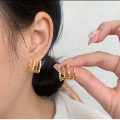 Modern Tasarım Çelik Küpe | Kararmaz - Antialerjik