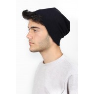 Şık ve Sıcak Tutucu Lacivert Polar Erkek Basic Bere - Soğuk Havalarda Stilinizi Tamamlayın