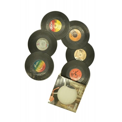 Retro Plak Tasarım Bardak Altlıkları Yerli Klasik 